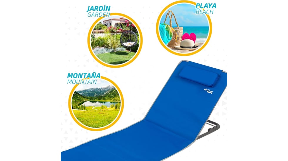 Esta esterilla es perfecta para descansar y relajarse en exteriores.