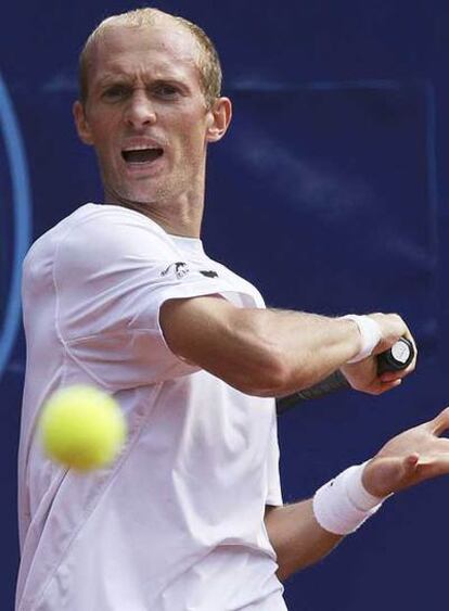 Nikolay Davydenko, durante el torneo polaco de Sopot.