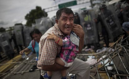 Uma das imagens premiadas de Marcelino da Caravana Migrante.