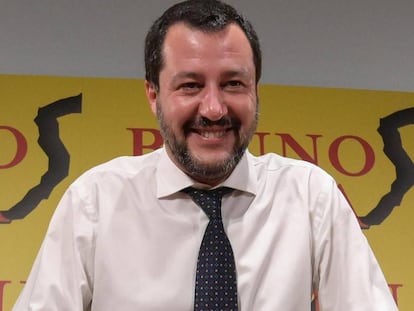 El ministro italiano Matteo Salvini, en Roma, el 4 de diciembre. 