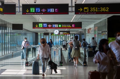 Aeropuerto Adolfo-Suárez Madrid Barajas, a 9 de julio de 2021, en Madrid, (España).