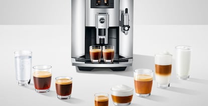 La cafetera superautomática Jura E8 tiene un panel visualizador de 3,5 pulgadas.