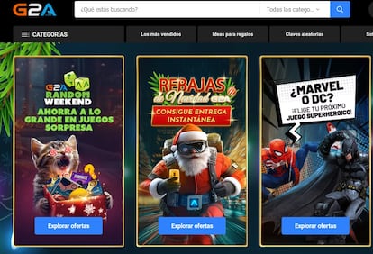 Imagen de la web de G2A.