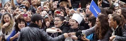 Brad Pitt llega  a San Sebastián