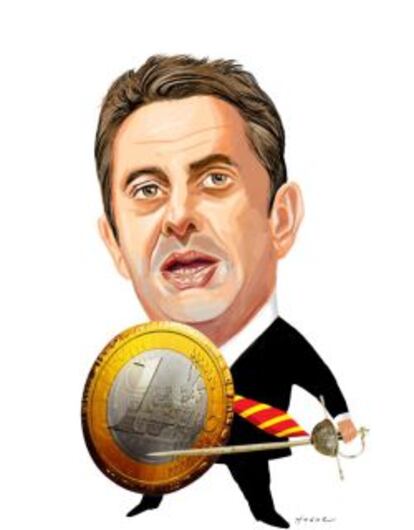 Caricatura del secretario general del Tesoro, &Iacute;&ntilde;igo Fern&aacute;ndez de Mesa.