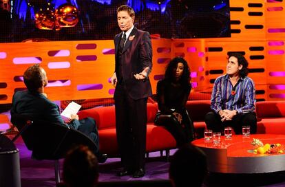 El cantante Cliff Richard durante su participación en un programa de la BBC en 2011.