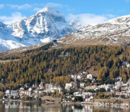 Panorámica de St. Moritz, en Suiza.