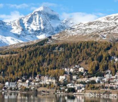 Panorámica de St. Moritz, en Suiza.