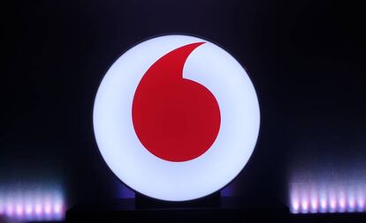 Logo de Vodafone. 