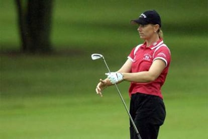 La golfista sueca Annika Sorenstam, durante un torneo en Tejas el año pasado.