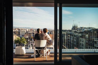 Vistas desde una habitación del hotel Generator Barcelona.
