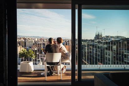 Vistas desde una habitaci&oacute;n del hotel Generator Barcelona. 