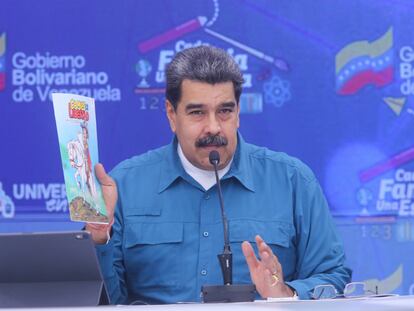 El presidente venezolano, Nicolás Maduro, en un acto de gobierno con militares, el pasado 25 de marzo en Caracas.