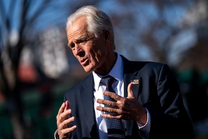 Peter Navarro, en la Casa Blanca el pasado 12 de marzo.
