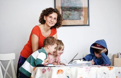 Eva María Bernal. “Tenía un objetivo claro, formar una familia”, dice esta mamá emprendedora, que cría sola a tres niños.