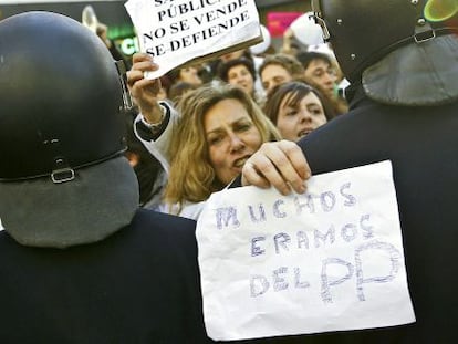 Concentraci&oacute;n ante la Asamblea de Madrid.