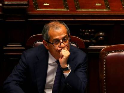 El ministro italiano de Economía, Giovanni Tria