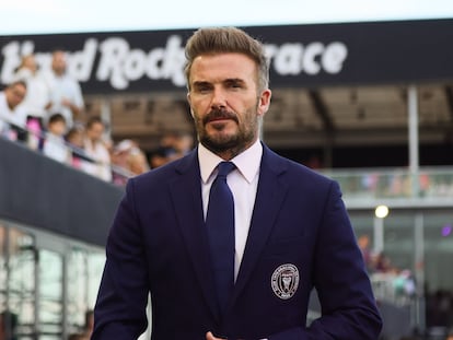 David Beckham, el 30 de marzo de 2024 en Miami (Florida).