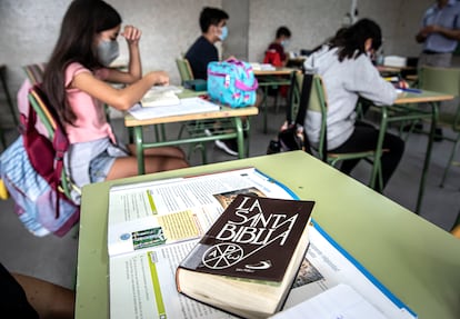 Imagen de archivo de una clase de religión