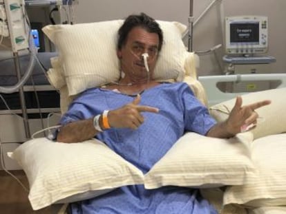 Bolsonaro utiliza las redes sociales para hacer campaña mientras se recupera en el hospital de la cuchillada