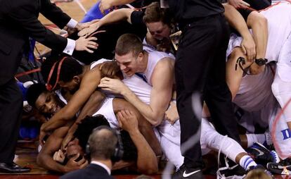 Los Blue Devils celebran la victoria