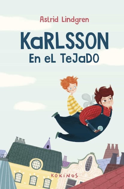 Portada de 'Karlsson en el tejado' de Astrid Lindgren.