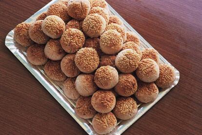 Polvorones de Estepa (Sevilla), un clásico de la gastronomía de estas fiestas.