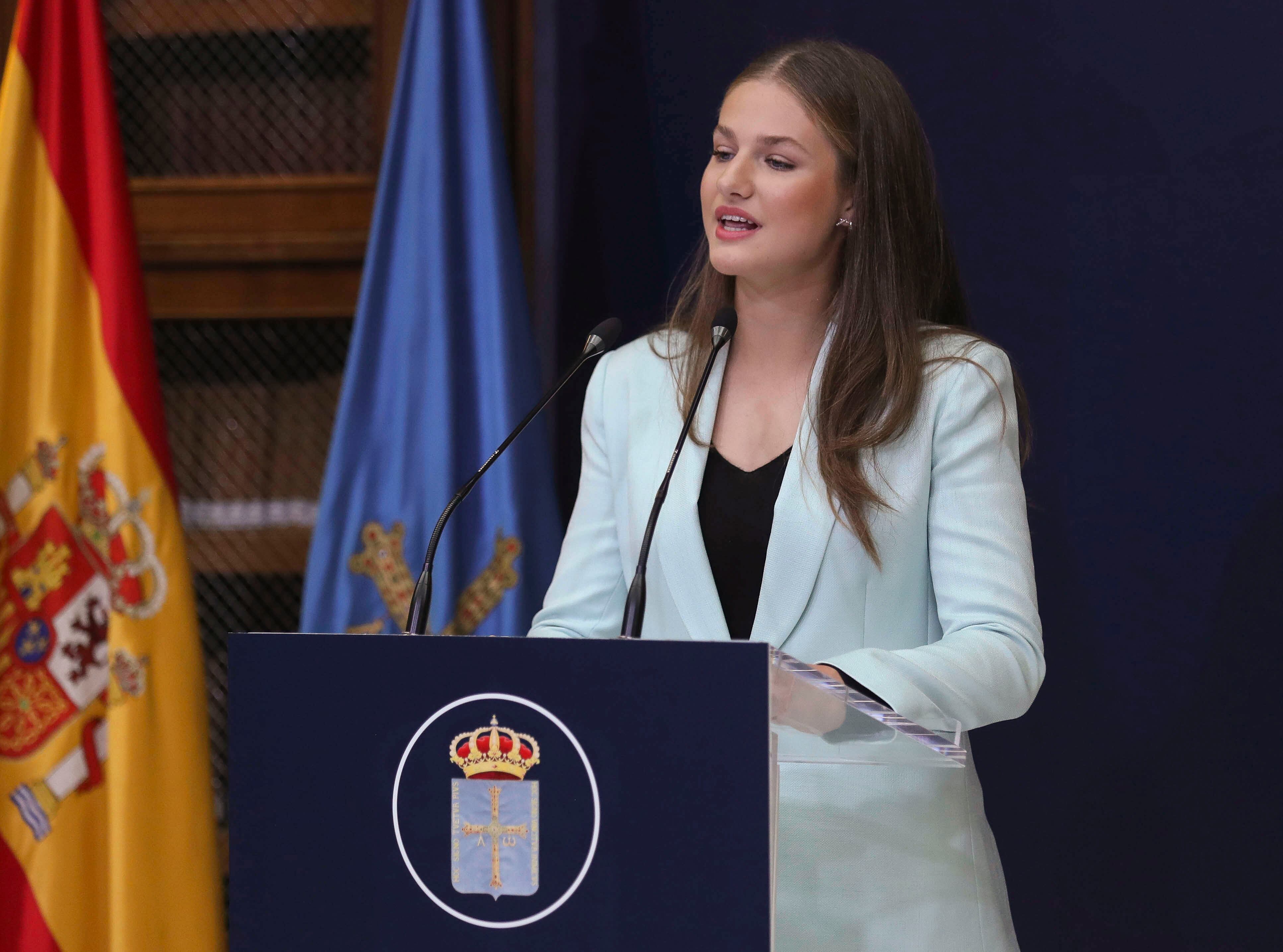 La princesa Leonor, tras recibir la medalla de oro del Principado: “Llevo a Asturias en mi corazón” 