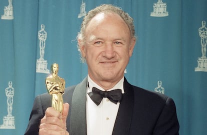 Gene Hackman, con el Oscar por 'Sin perdn'.