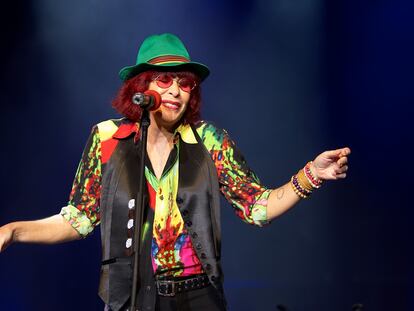 Rita Lee, durante una actuación en Lisboa (Portugal), en 2008.