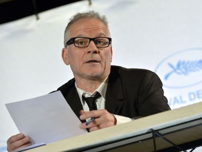 El delegado general de Cannes, Thierry Fremaux, en la rueda de prensa.