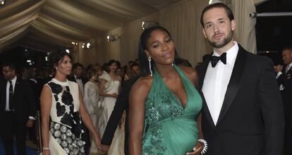 Serena Williams y su ya marido Alexis Ohanian.