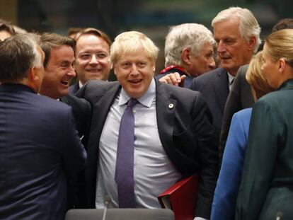 Foto de archivo del primer ministro británico, Boris Johnson, en Bruselas.