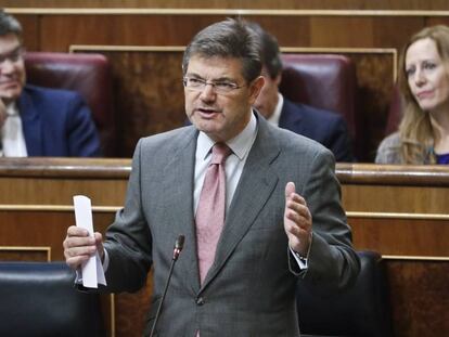 Rafael Catal&aacute;, el 22 de febrero en el Congreso.
 