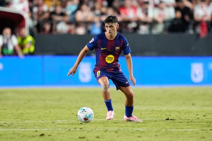 Pedri Gonzalez, durante el partido de Liga contra el Rayo Vallecano.