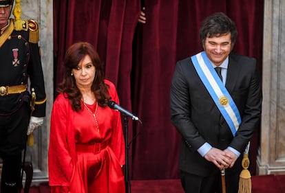 cristina fernandez y javier milei