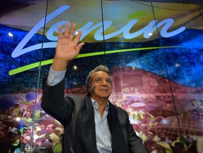 El candidato a la presidencia de Ecuador Lenín Moreno.