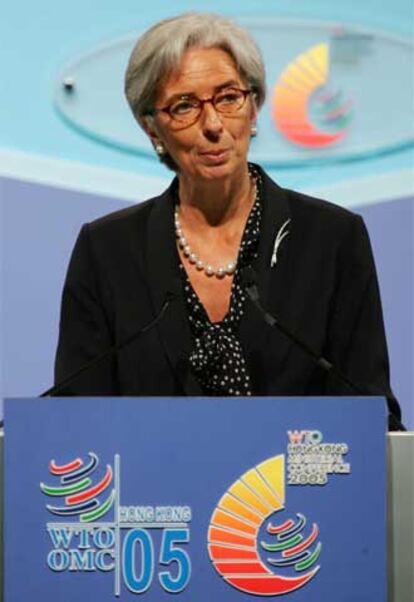 La ministra francesa de Comercio Exterior, Christine Lagarde, ayer.