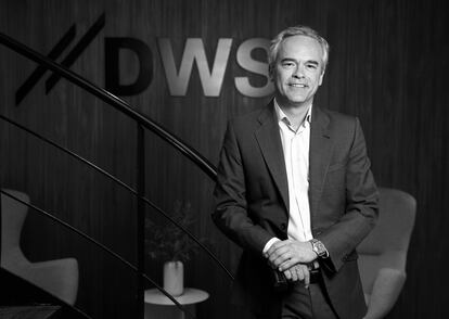 Mariano Arenillas, jefe en España de la gestora de fondos alemana DWS, en las oficinas de Madrid.