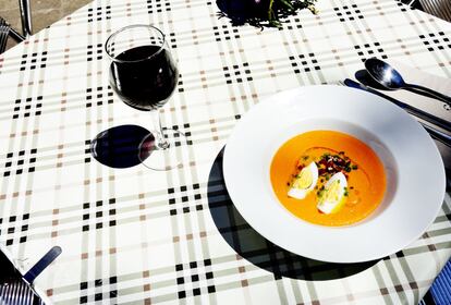 Gazpacho del restaurante La Candela.