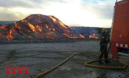 Incendi a Llinars del Vallès.