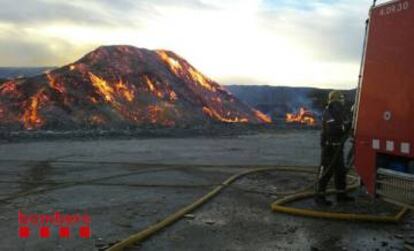 Incendi a Llinars del Valls.