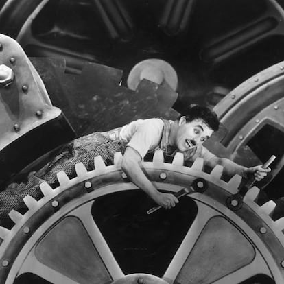 Tiempos modernos, de Charles Chaplin