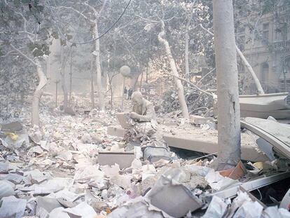 Estatua, Nueva York, 11 de septiembre de 2001.