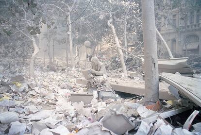 Estatua, Nueva York, 11 de septiembre de 2001.