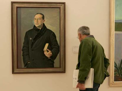 Retrato de Cipriano Rivas Cherif, de Santiago Montes, en la Real Academia de Bellas Artes de San Fernando.