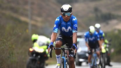 Nairo Quintana, during Wednesday's stage.