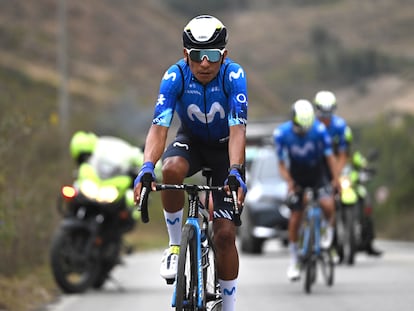 Nairo Quintana, durante la etapa del miércoles.