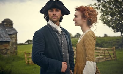 Imagen promocional de 'Poldark'.