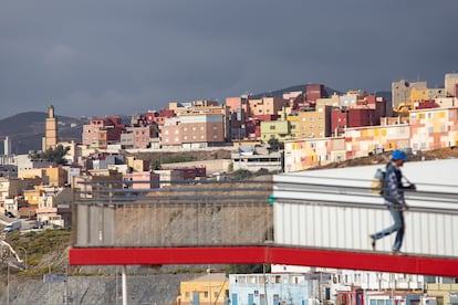 Panorámica del barrio de El Príncipe Alfonso, en Ceuta, el día 13.
